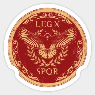 Legio X Equestris Roman Legionary Emblem Sticker